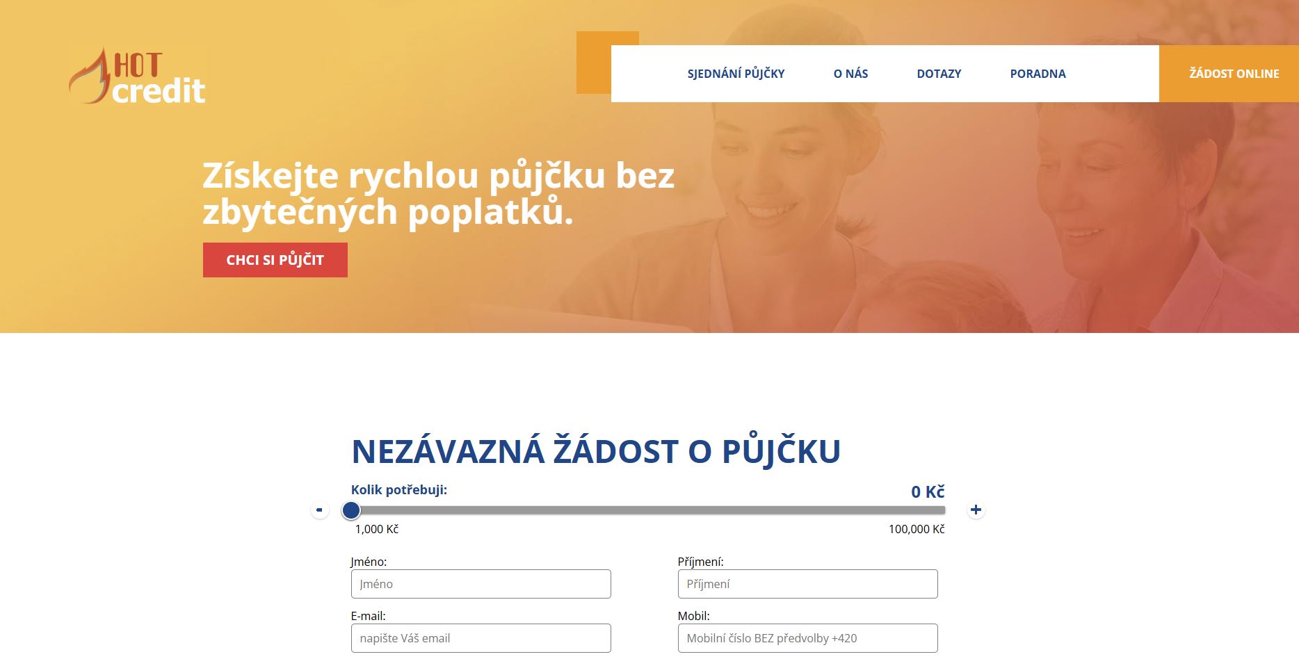 Hotcredit - Půjčka pro dlužníky