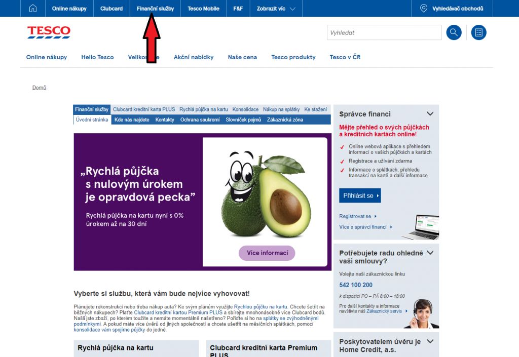 Tesco půjčka bez ručitele